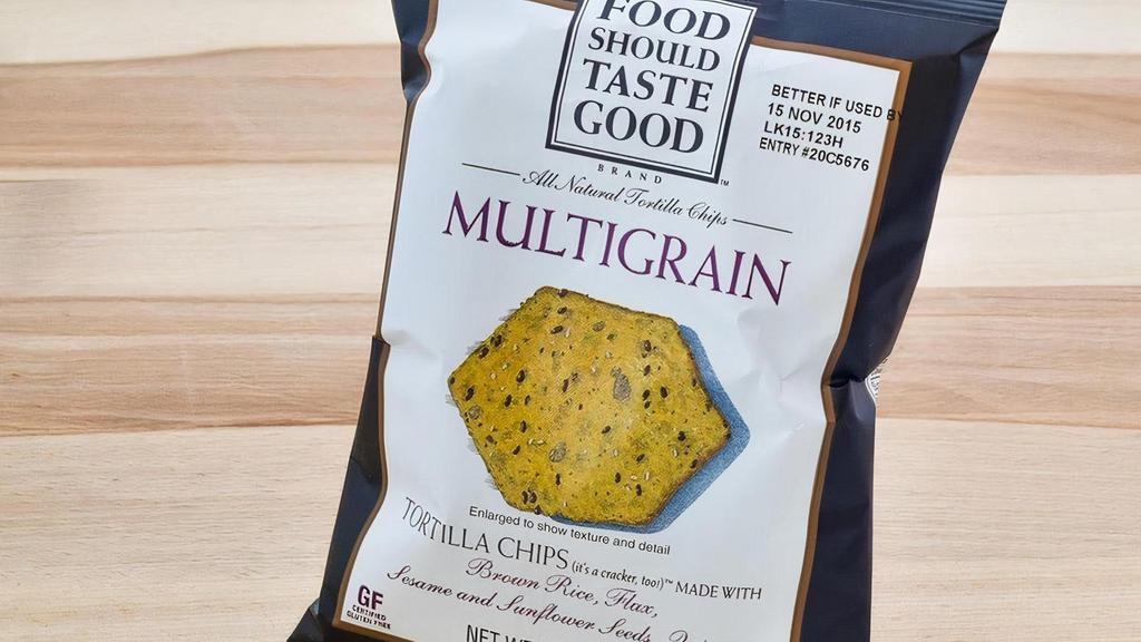 Multigrain Chips · Flax, sunflower and sesame seeds add to the distinctively nutty flavor, making this chip a wholesome, perfect accoutrement to your meal.