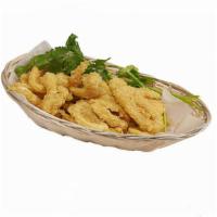 Fried Calamari · Crispy squid tempura, served with yungyang sauce.