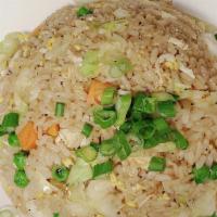 Vegetable Fried Rice · Vegetable ,white rice,egg,red/green bean,black pepper,green onion.