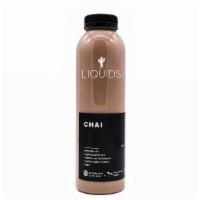 Chai Latte · Organic almond milk, organic black tea, organic vanilla extract, organic spice extract, orga...