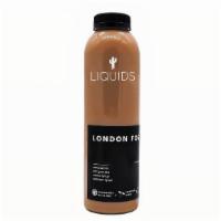 London Fog Latte · Organic almond milk, earl grey tea, organic vanilla extract, lavender.