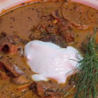 Hungarian Mushroom Soup · Vegetarian, gluten free. This creamy version of the classic Hungarian-style soup is made wit...