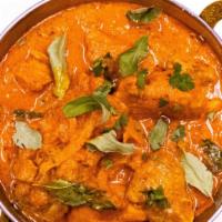 Chicken Madras · Boneless chicken cooked with curry spices ginger garlic sliced onion and coconut milk.