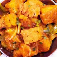 Mango Chicken · Boneless breaded chicken tenders deep fried and sauteed with mangoes bell peppers onions tur...