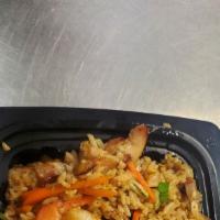 Combination Fried Rice · Spicy. Comes with Pork Belly, Chicken and Shrimp.
