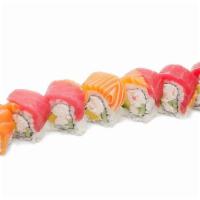 Red Dragon Roll · Tuna and salmon on California roll. 

Consuming raw or undercooked meats. Poultry, shellfish...
