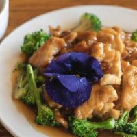 Teriyaki Chicken · Tender chicken breast and broccoli stir-fried with our chef’s Asian teriyaki sauce. Served w...