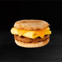 Truly Plant-Based Sandwich · English Muffin, Just Egg™, Impossible Sausage® Made from Plants, Vegan Cheese, and Vegan Roa...