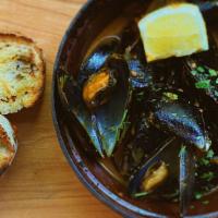 Mussels Cibo Style · Fresh Puget Sound Mussels delivered directly to Cibo, sauteed in our special sauce with ligh...
