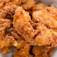 Chicken Fingers · buttermilk fried chicken. choice of TWO:  buffalo sauce, honey mustard, sriracha honey sesam...