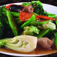 Buddha'S Delight · Cabbage, Napa, broccoli, bok choy, carrots and mushrooms.