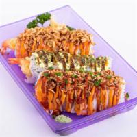 Mixed Combo (15 Pcs) · Crunch Shaggy Dog, Creamy Shaggy Dog, and Spicy Crunch Roll