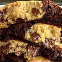 Brookie · Can’t decide? We have you covered! Our Brookie is half chocolate chip, half chocolate browni...