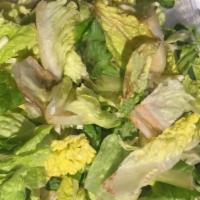 Caesar Salad · Fresh tossed daily. Add chicken for an additional charge.
