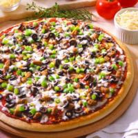 Mama'S Favorite® (Extra Large) · (140-400 cal). Pepperoni, sausage, mushrooms, olives & green peppers.
