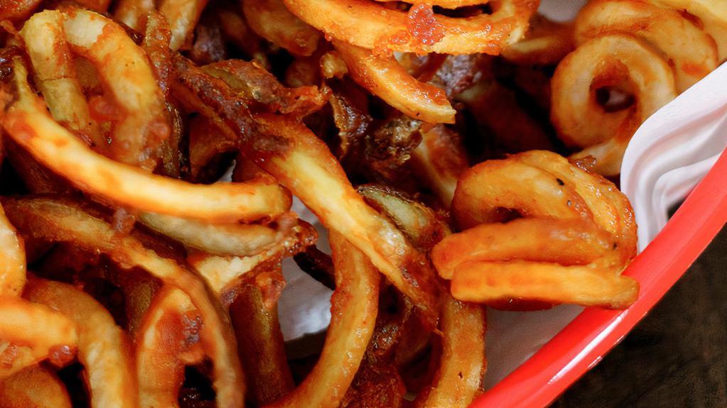 Curly Fries · Made daily from fresh Idaho Potatoes.