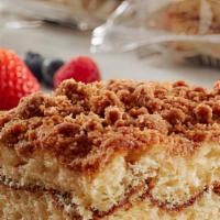 Cinnamon Coffee Cake · Made in delicious layers : moist vanilla cake on the bottom, then a layer of cinnamon and su...