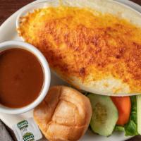 Shepherd'S Pie · Our specially seasoned and marinated ground beef with a heaped topping of home-made mashed p...