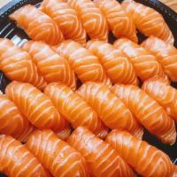 Salmon Sushi Plate · 60 pieces Salmon Sushi.