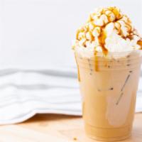 Caramel White Mocha · Dillanos espresso, steamed milk, Caramel sauce and Ghirardelli white chocolate. One of our m...