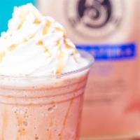 Frappe 12 Oz · Blended coffee drink with whipped cream.