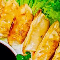 Pot Stickers · A crescent-shaped dumpling filled with mixed vegetables and your choice of protein, steamed ...