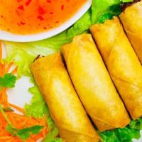 Crispy Egg Roll (4 Pcs.) · A combination of mixed vegetables, crystal noodle with your choice of protein, gently wrappe...