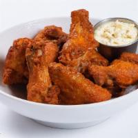 Chicken Wings · Served with ranch or blue cheese.