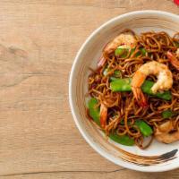 Shrimp Yakisoba Noodles · 