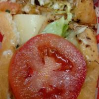 California Turkey (Regular) · Sliced turkey breast, grilled with onions, tomatoes, cucumber, swiss cheese and topped with ...
