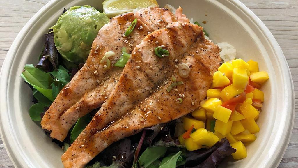 Grilled Fish · One protein and two sides.