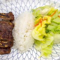 Short Ribs · Sweet, marinated kalbi ribs, char-broiled on the grill.