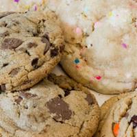 Jumbo Cookies (6) · Six of our delicious jumbo cookies! This assortment includes our Chocolate Chunk, Peanut But...