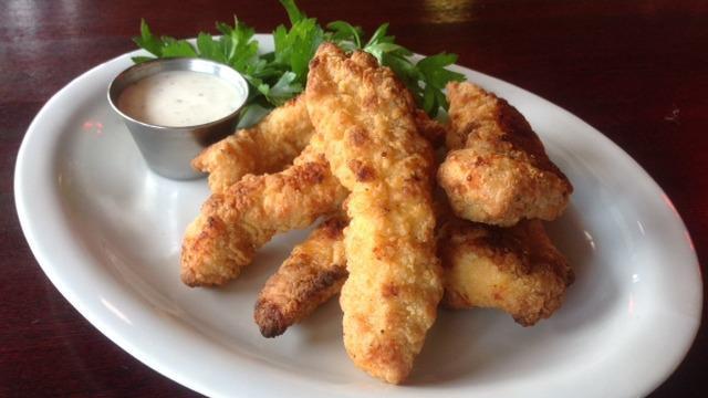 Chicken Tenders · Served with seasoned streets fries and choice of bbq or ranch.