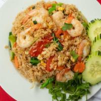 Thai Fried Rice · The classic Thai style fried rice cooked in our house sauce with Chinese broccoli, onion, to...