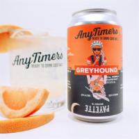 Any Timers Greyhound | 4 Pack · REAL VODKA + GRAPEFRUIT COCKTAIL
A cocktail with origins in traveling through bus terminals,...