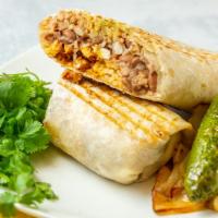 Burritos · 14 inch burrito filled with rice, beans, cheese, and your choice of meat.