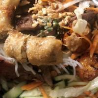 Grilled Meat & Egg Roll (Com Thit Nuong Cha Gio) · 