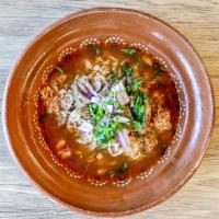 Barbacoa Ramen Bowl Ramen · In a 4 hr red chili broth, braised short rib, cilantro onions.