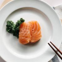 Salmon  · Sake. (Sushi 2 pieces, Sashimi 3 pieces)
