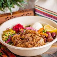 Hum Lamb · Slow braised in a tomato based broth with traditional Mediterranean herbs and spices until i...