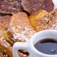 French Toast · 3 Slices of Texas toast hand battered