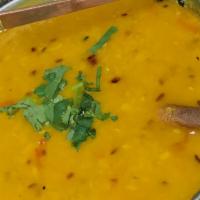 Dal Tadka (Yellow Dal) · Yellow lentils, onions, garlic and ginger cooked with herbs and spices. Vegan. Vegetarian. G...