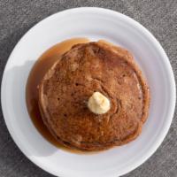 Pancakes · Homemade, fresh, fluffy, and delicious made with cinnamon and vanilla and served with butter...