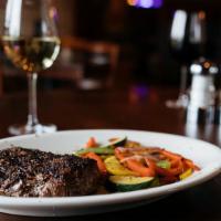 Char-Broiled Ribeye · Rich, juicy and full-flavored steak with generous marbling throughout-14oz