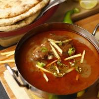 Beef Nihari  · Beef prepared with curry. Served with rice.