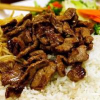 Beef Teriyaki · Your combo choice comes with meat selected, steamed rice, mixed vegetables, and 2.5oz teriya...