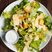 Champ Caesar Salad · Romaine lettuce, house croutons, and parmesan cheese with Caesar dressing