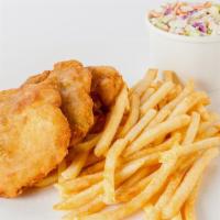 Fish & Chips 3 Pc. · Hand cut & bread Alaskan cod w/ coleslaw