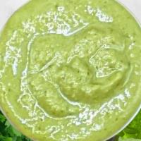 Green Chutney · A blend, made from cilantro, mint leaves, and cumin with a hint of lemon juice.
(Gluten Free...